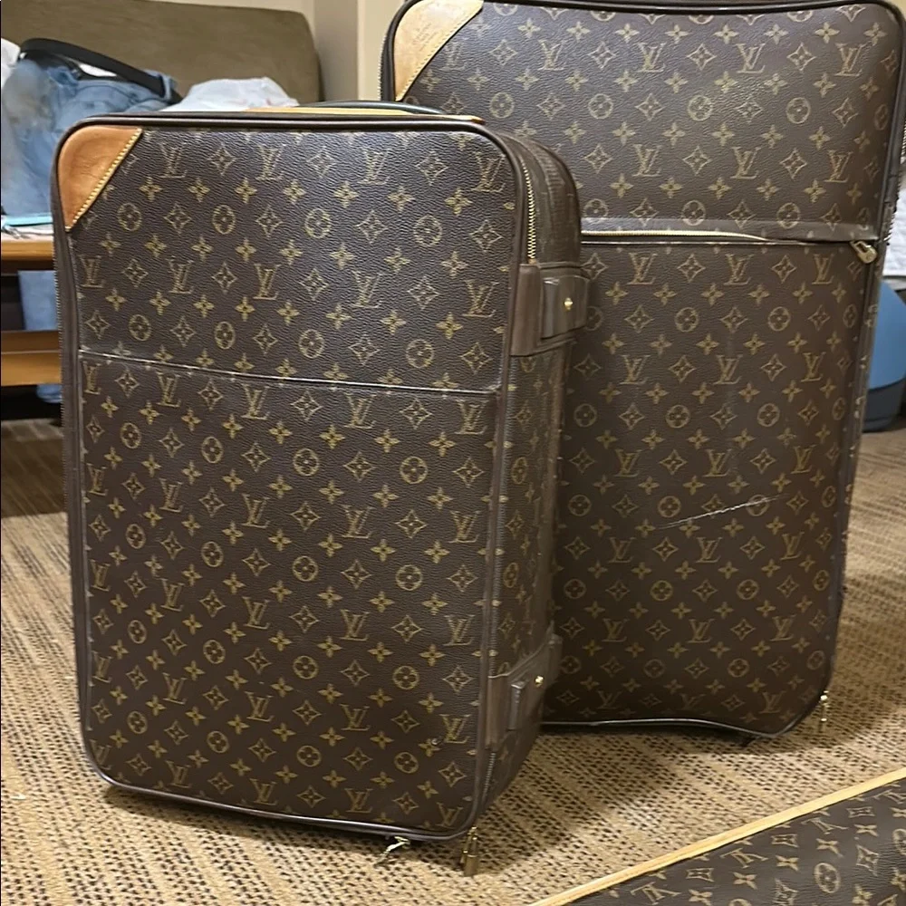 Louis Vuitton Brown Monogram Luggage Set - Picture 4 of 5